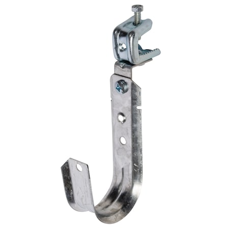 Winnie Industries 2in. J Hook with Pressed Beam Clamp - 360 Degrees  Rotation, 100PK WJH32ACPBC